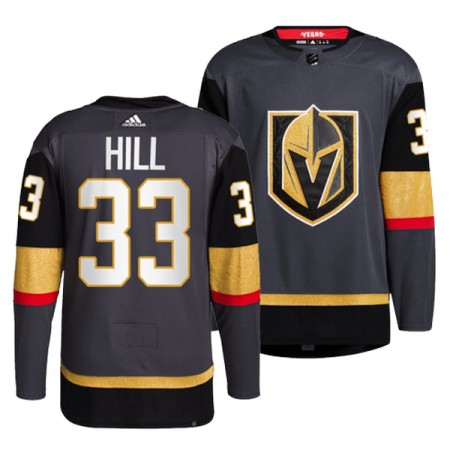 Vegas Golden Knights Adin Hill 33 Adidas Alternate Schwarz Trikot Authentic - Herren